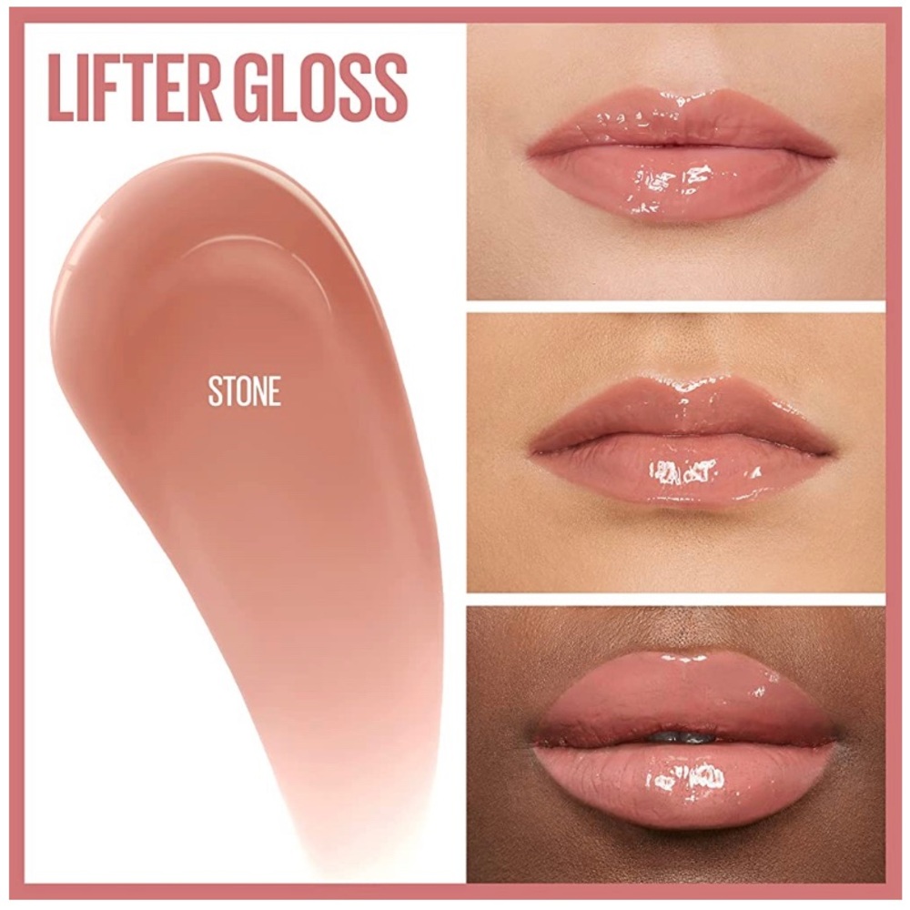 Lip Plumper Gloss, Makeup with Hyaluronic Acid in STONE *NWT + GIFT INCLUDED